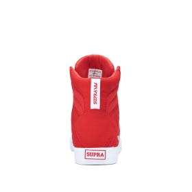 Supra Mens ALUMINUM High Top Shoes Risk Red/white | US-80599